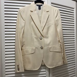 Brooks brothers white cream blazer